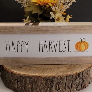 Rae Dunn Happy Harvest Sign